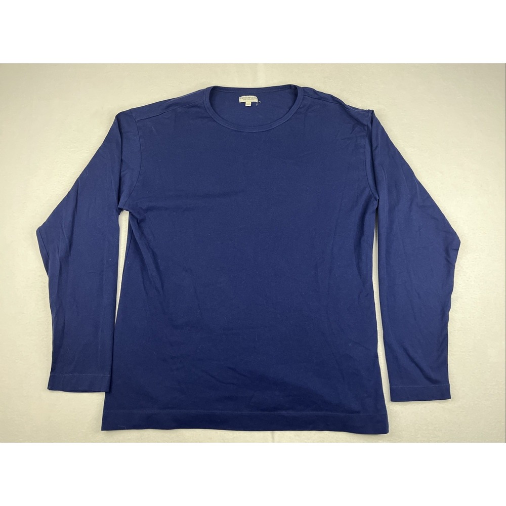 Knickerbocker NYC Long Sleeve T-Shirt Navy Blue Cotton Mens L